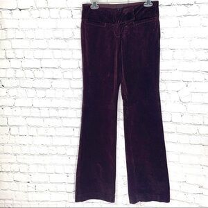 𝅺euc-vntg Billy Blues Burgundy Purple Velvet Pants